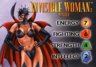 Invisible Woman : Malice 4-Grid Character Card